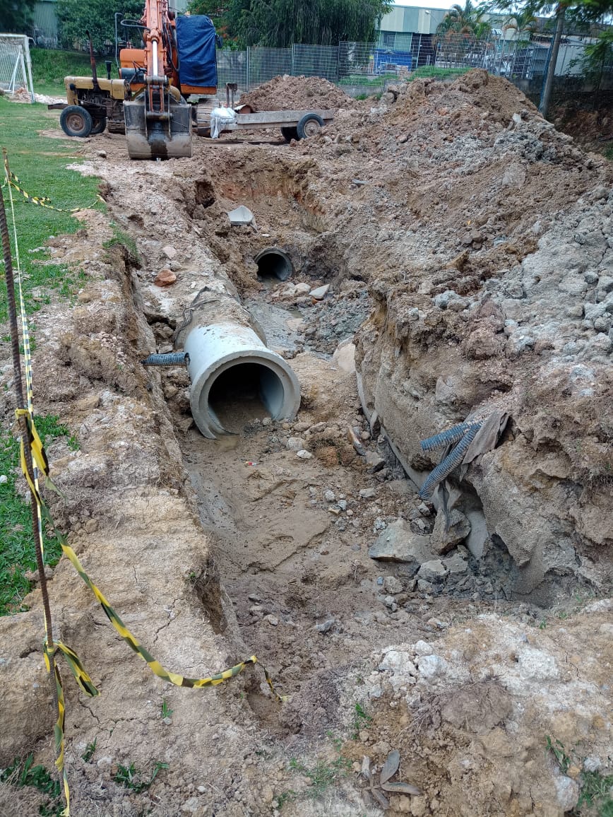 Loteadora realiza obras de melhoria no Jardim Figueira em Amparo