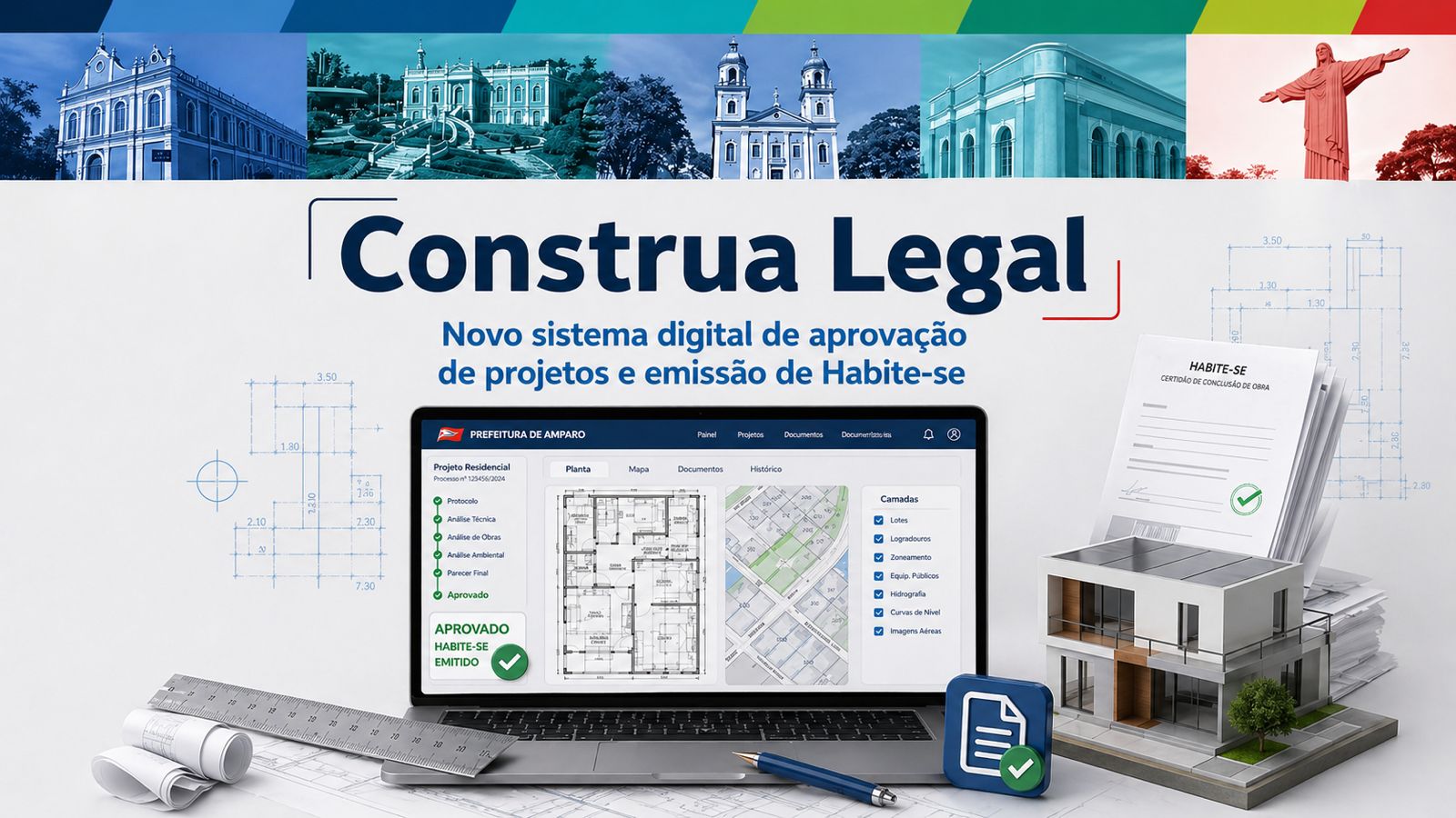 Prefeitura de Amparo lança novo sistema digital de aprovação de projetos e emissão de habite-se